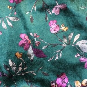 Zara Bottoms - Zara Velvet Flora Patterned Leggings Zara Bottoms - Zara Velvet Flora Patterned Leggings